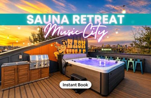 Hurwood Heights House | Rooftop Deck Hot Tub Game Room Downtown Nashville