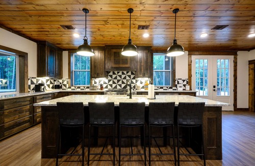 Broken Bow Cabin | Rooftop Patio Fun New Luxury Cabin with Pool, Indoor 3-Story Slide, Pet Friendly