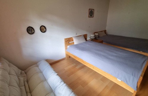 Lauenen Bed & Breakfast | Room with extra-large double-bed, cable TV, private bathroom, organic breakfast,
