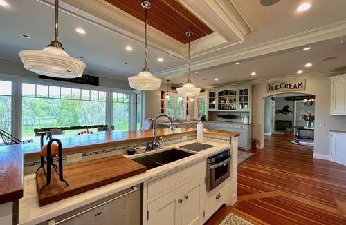 Great Barrington House | Rosecliff: Ultra-Lux Pool, Big Views, Green River, Sleeps 15