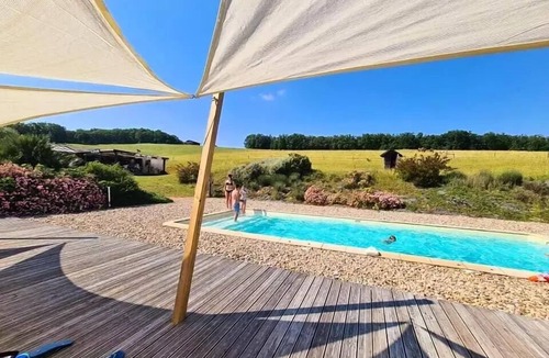 Estipouy Cabin | Roulotte Gîte 5 persons