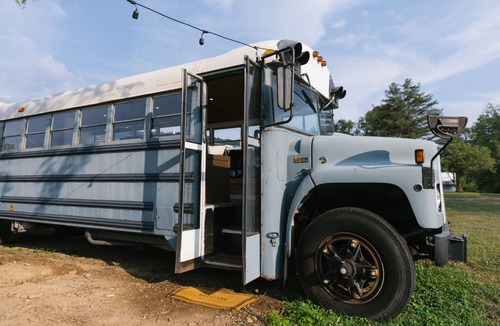 Gaines Cabin | Route 6 Campground presents: Tiny home | One bedroom Schoolbus