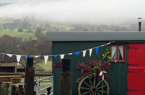 Rhayader Cabin | Ruby Shepherds hut sleeps 4.