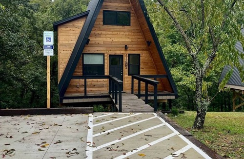 Rogers House | Running Spring Retreat-Cozy Forest A-Frame near Bentonville