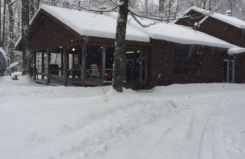 Croghan House | Rustic Adirondack Home on French Pond w/Sandy Beach, Direct Snowmobile & ATV