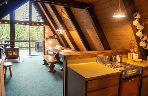 Camp Connell Cabin | Rustic Aframe+Spacious Deck+Views+Sequoias