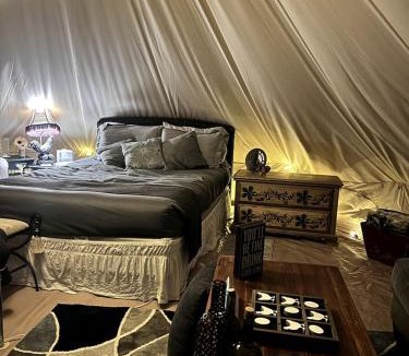 Conroe House | Rustic Bell Tent on a Texan Farm, Nestled in the Sam Houston National Forest, Perfect for a Weekend Getaway