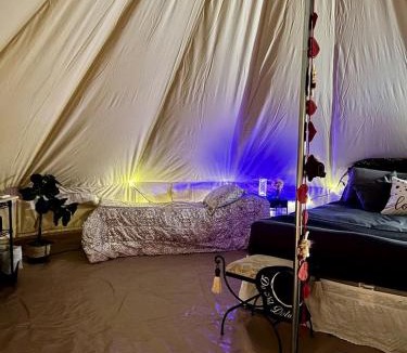 Conroe House | Rustic Bell Tent on a Texan Farm, Nestled in the Sam Houston National Forest, Perfect for a Weekend Getaway