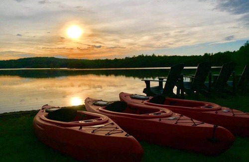 Beach Lake Cabin | Rustic Cabin #5 on Private Lake!