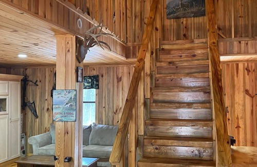 Amity Cabin | Rustic Cabin on 60 acres of wooded land.