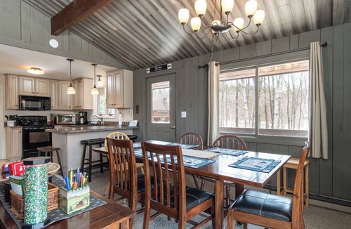 Ludlow Cabin | Rustic cabin w/mountain view & fireplace