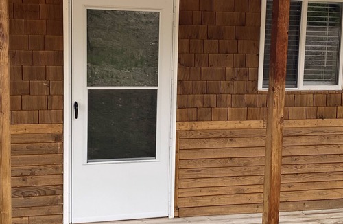 Broadwater County Cabin | Rustic cabin with lake views.