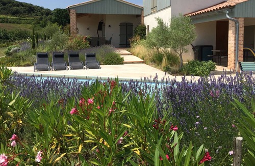 Villelongue-d'Aude House | Rustic-chic house with large private heated pool and lovely views over a village