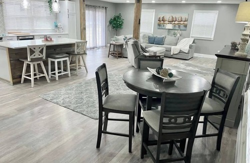 Greenwood House | Rustic Chic in Charming Center Grove | Yard | 4BR