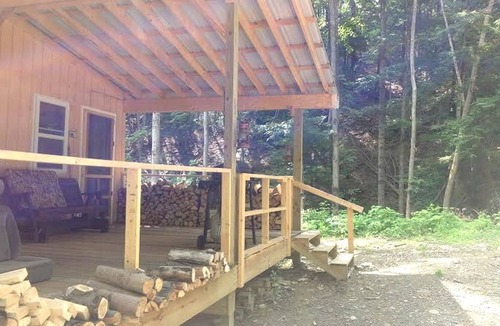 Dalton House | Rustic Creekside Cabin on 100-Acre Forest near Letchworth Park, New York