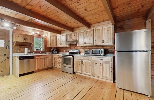 Lyman Cabin | Rustic, dog-friendly cabin with deck, screened porch.