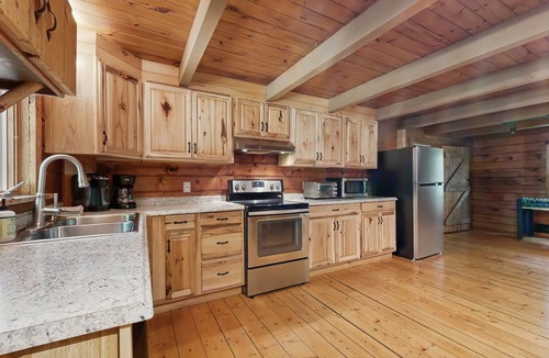 Lyman Cabin | Rustic, dog-friendly cabin with deck, screened porch.