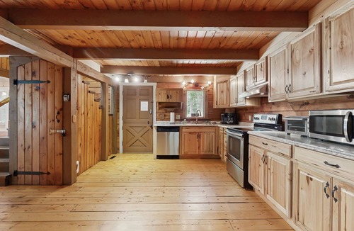 Lyman Cabin | Rustic, dog-friendly cabin with deck, screened porch.