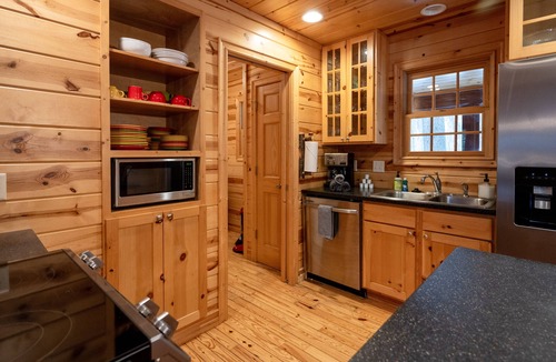 Saugatuck Cabin | Rustic Elegance! Pool, Fire Pit, Hot Tub, Screened Porch & more!