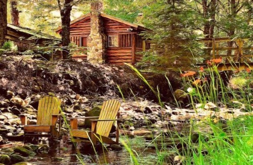 Lisbon House | Rustic Log Cabin #4 - “Brookside”