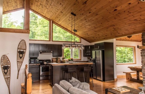 Dysart et al Cottage | Rustic-Luxury Waterfront Cottage Getaway on Kennisis Lake Stunning Elevated View