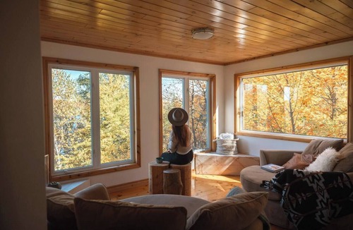 Dysart et al Cottage | Rustic-Luxury Waterfront Cottage Getaway on Kennisis Lake Stunning Elevated View