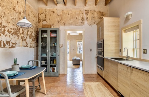 Barrio Historico Condo | Rustic Modern Adobe in Downtown Barrio - King Bed