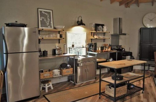 Houston County Cabin | Rustic Modern Cabin at Jadon's Pond