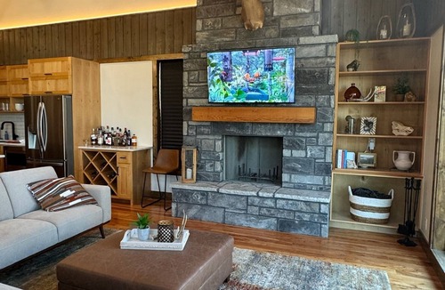 Afton House | Rustic-Modern Lake House with Bunk Room, Large Deck & Lake Views