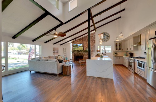 Yuba City House | Rustic Modern Retreat W/Pool And Game Room