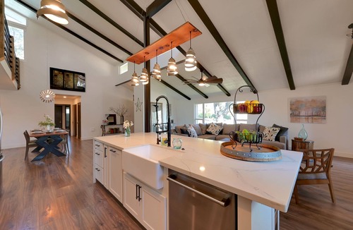 Yuba City House | Rustic Modern Retreat W/Pool And Game Room