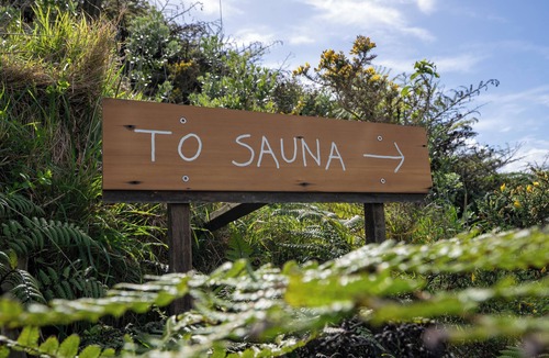 Mokau Apartment | Rustic Mokau Escape with Ocean Views & Sauna
