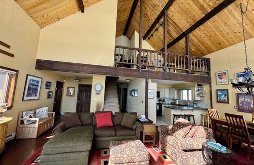 Mount Crested Butte House | Rustic mountain home with stunning mountain views from the large deck!