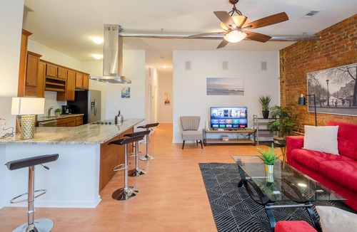 Mechanicsville Apartment | Rustic Red - 2Bd 2 Bath in a Historic Brick 1913