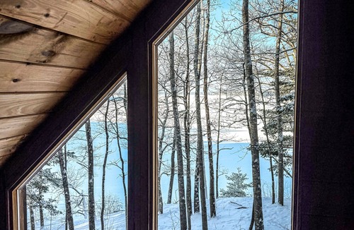 Dresden Cabin | Rustic Riverfront Cabin with Fire pit and Wood Stove