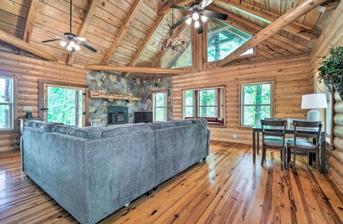 Woodville Cabin | Rustic Woodville Getaway with Pool & Guest House