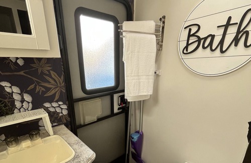 Northwest Corpus Christi House | RV Resort on Wheels “Miami Vibe”, steps from Coastal Bend Beaches—Delivery/Setup