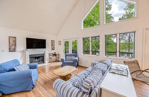 High Point House | S'thern Rock - Lakefront home with views, dock, screened porch, canoe