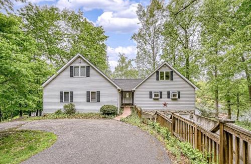 High Point House | S'thern Rock - Lakefront home with views, dock, screened porch, canoe