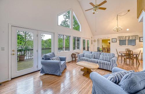 High Point House | S'thern Rock - Lakefront home with views, dock, screened porch, canoe