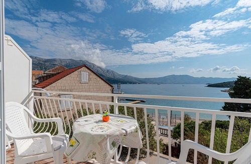 Cove Tri Zala (Zrnovo) Apartment | S1 - studio just 50m from the beach with sea view