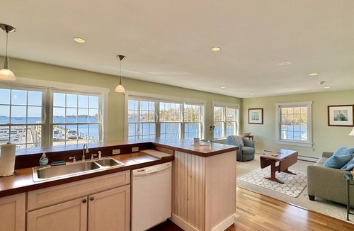 Boothbay Harbor Apartment | Sail Loft: Oceanfront Apartment on a Pier.