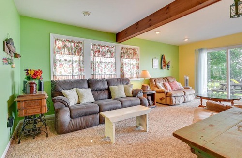 St. Helen House | Saint Helen Lake House with Private Beach and Fire Pit