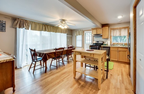 Paddock Lake House | Salem Vacation Home w/Dock: Steps to Paddock Lake