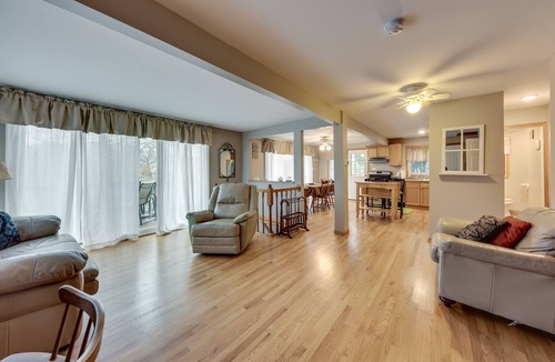 Paddock Lake House | Salem Vacation Home w/Dock: Steps to Paddock Lake