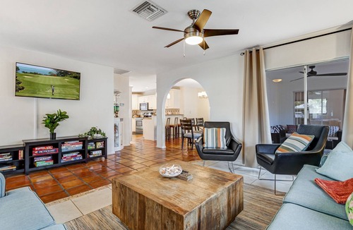 Naples Park House | Saltwater Pool + Game Room | 5 Min to Beach | Sleeps 8
