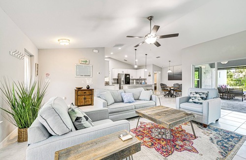 North Port House | Saltwater Pool & Game Room: Gulf Coast Retreat