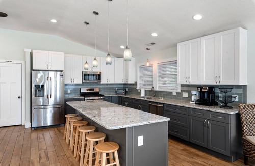 Monteray Shores House | Salty Sunsets: Hot Tub | 2 Kitchens | Pool Access