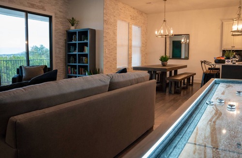 Waterford On Lake Travis House | Sanctuary On Lake Travis with private pool and outdoor jetted tub with golf cart
