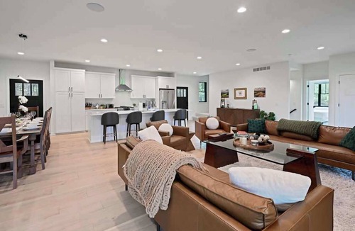 Nekoosa House | Sand Valley 6BD Retreat: Golf, Hot Tub, Gm Rm, Bar